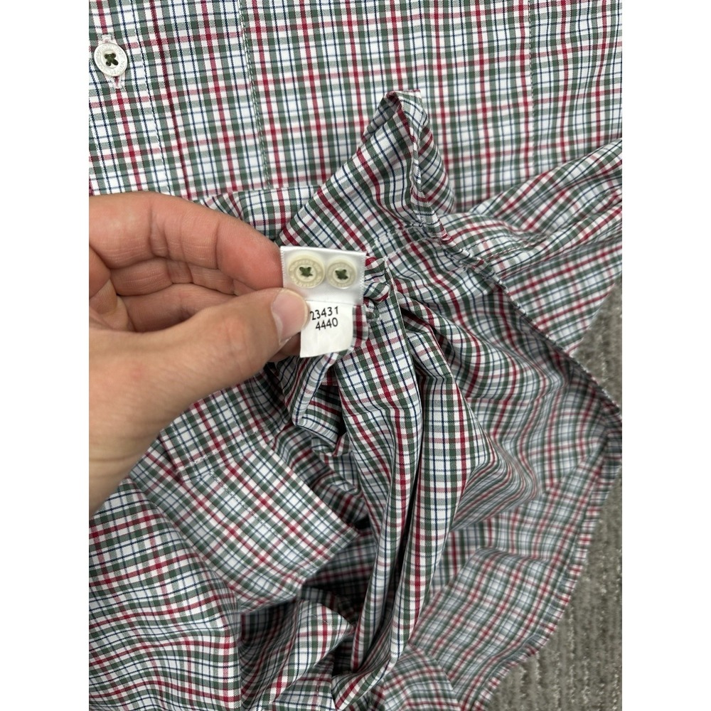 Southern Tide Shirt Mens Small Green Plaid Intercoastal Button Down Long Sleeve - Picture 8 of 12